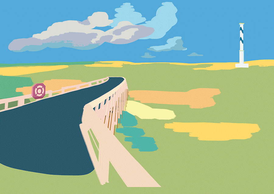 étapes création illustration affiche ere glaciaire