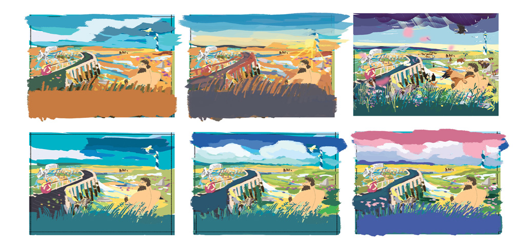 recherches couleurs météo illustration oostende