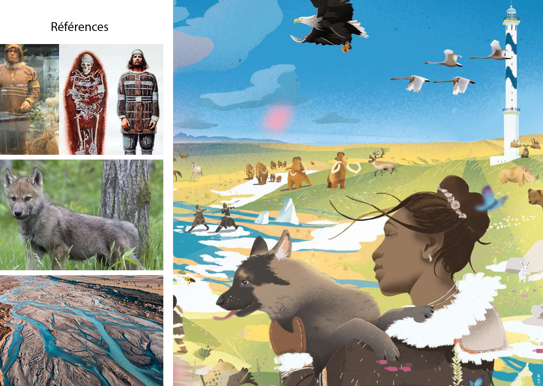 référence illustration ère glaciaire Belgique