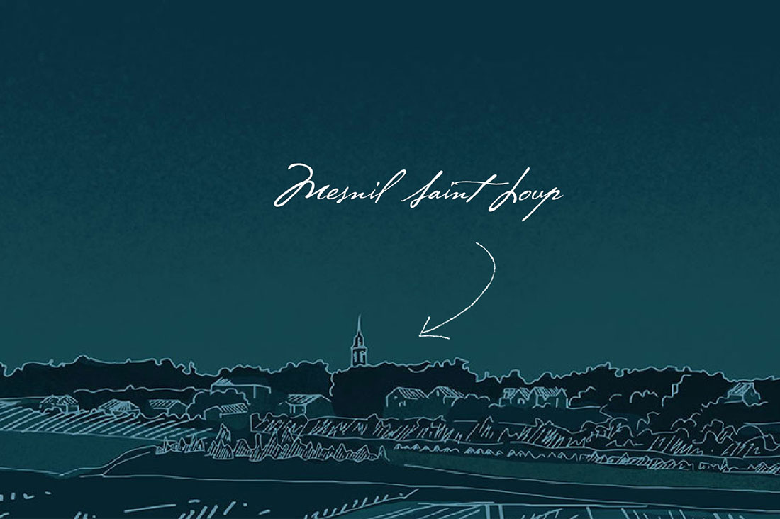 Mesnil Saint Loup illustration village