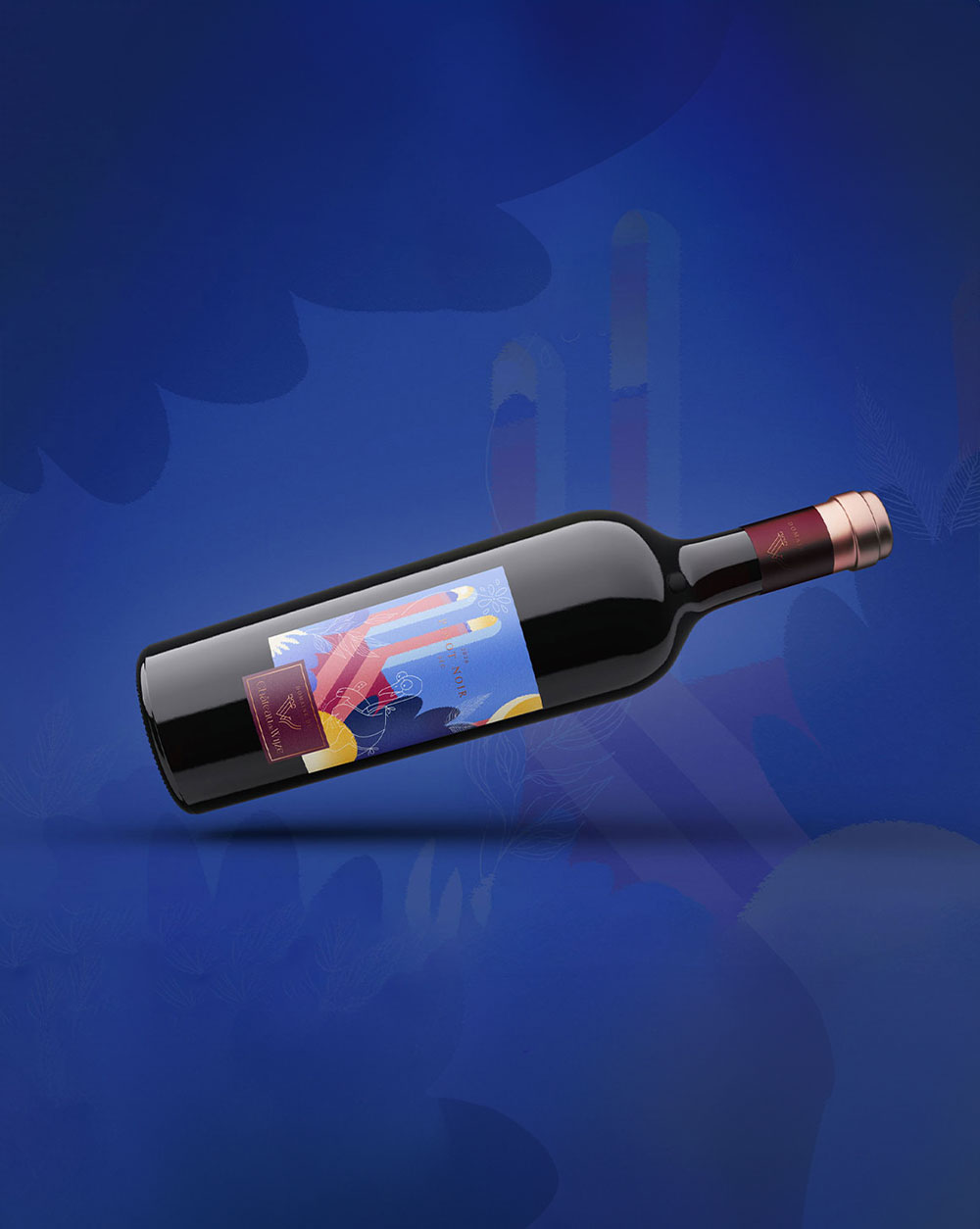 packaging étiquette bouteille de vin